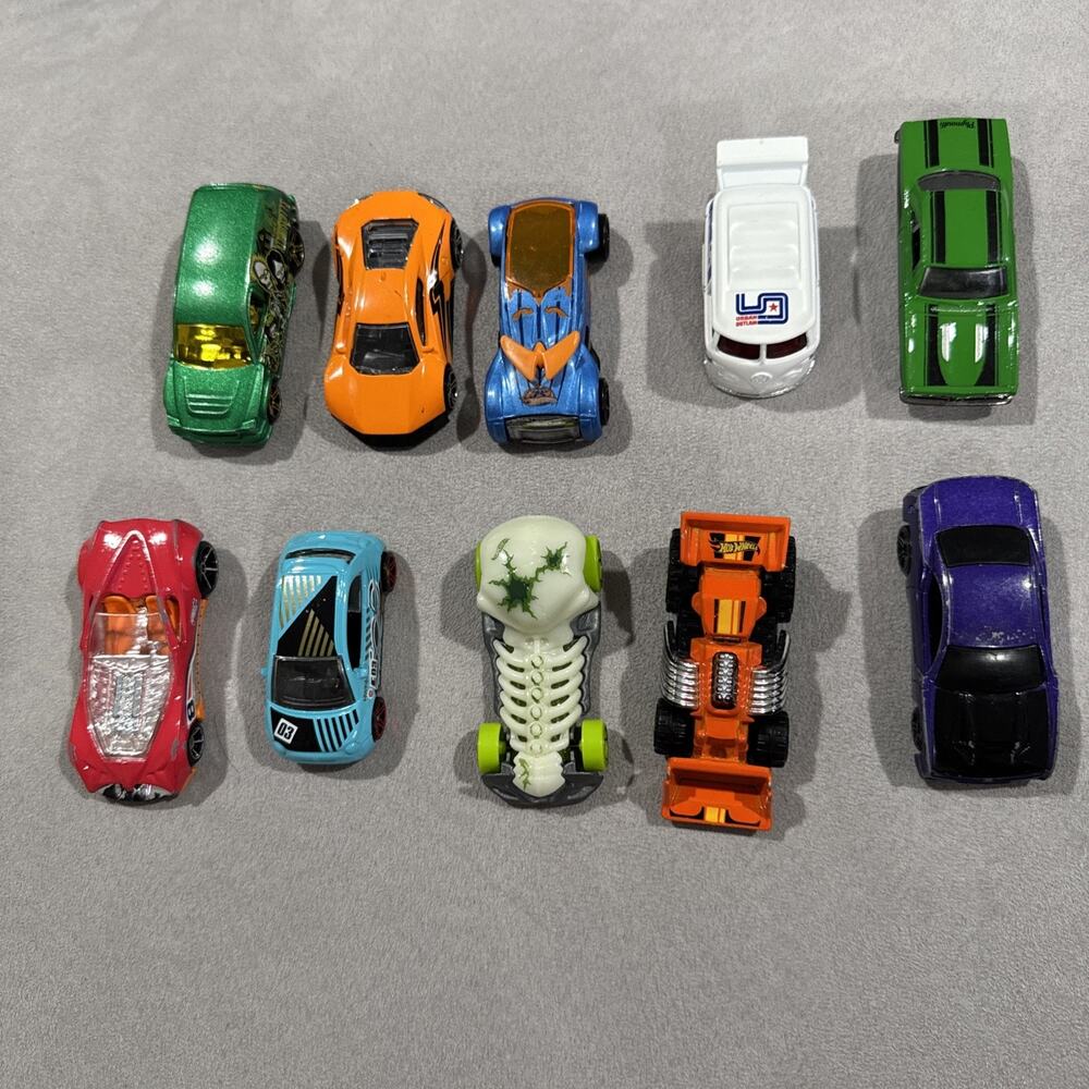 Lot Of 10 Hot Wheels Die Cast Matchbox & More Loose Cars Toy Cars Vehicles